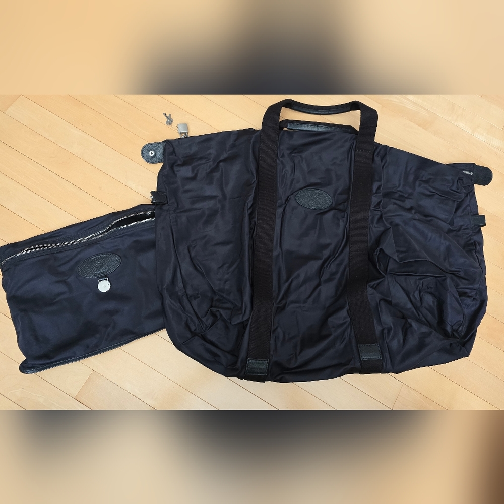 New without Tag, Mulberry foldable light black travel duffel bag with pocket
